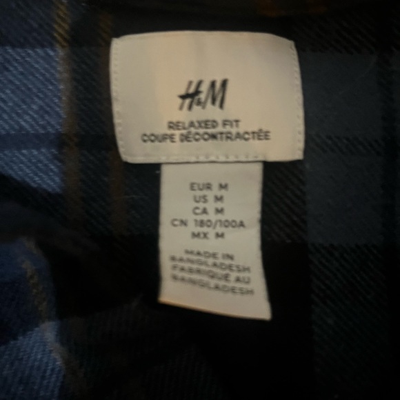 3 different colored flannels two h and m one George - Picture 3 of 5